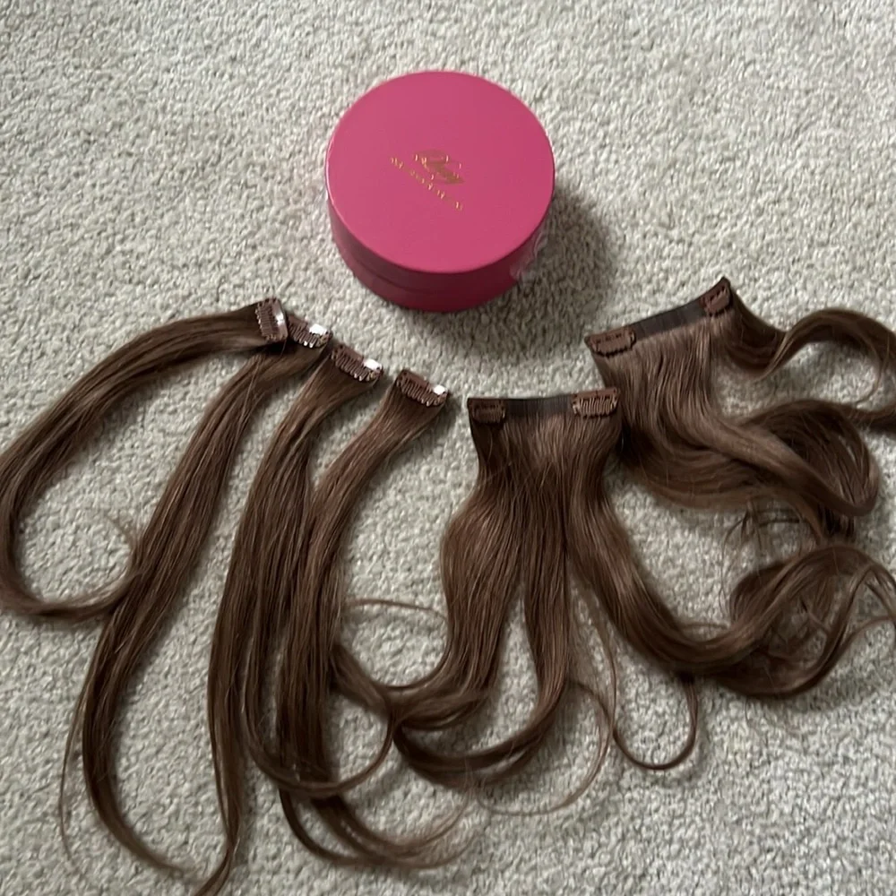 Luxy Hair Extensions in Ash Brown - Picture 2 of 5